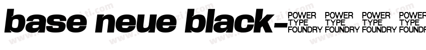 base neue black字体转换